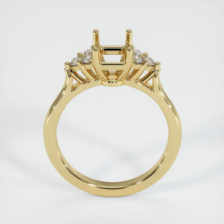 10K Yellow Gold Accent Stones Ring Setting