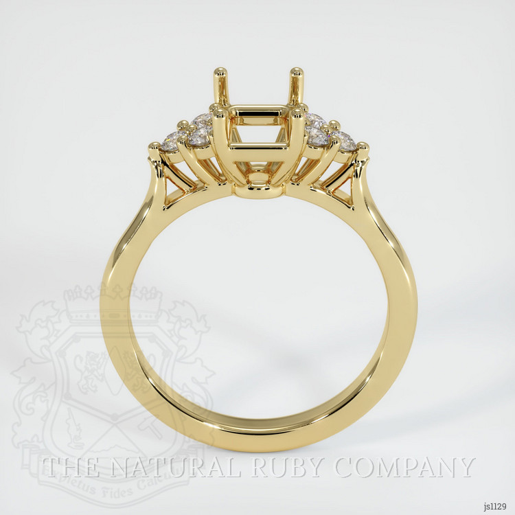 10K Yellow Gold Accent Stones Ring Setting