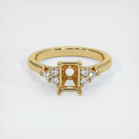 14K Yellow Gold Accent Stones Ring Setting Image