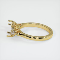 18K Yellow Gold Accent Stones Ring Setting Image