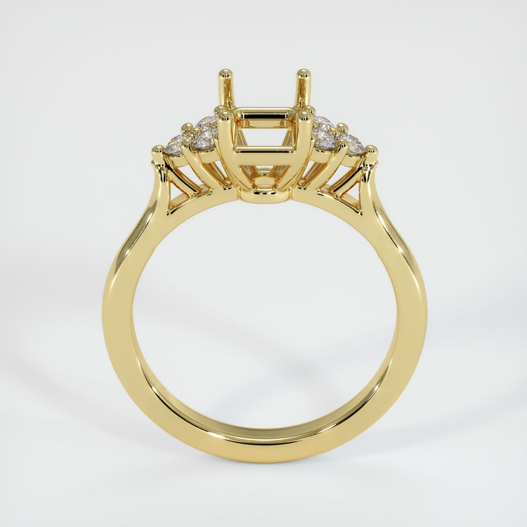 18K Yellow Gold Accent Stones Ring Setting