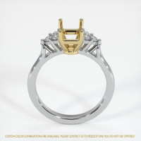 14K Yellow & White Accent Stones Ring Setting Image