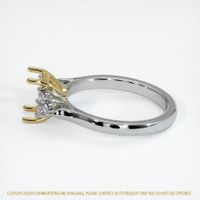 18K Yellow & White Accent Stones Ring Setting Image