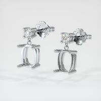 Platinum 950 Accent Stones Earring Setting Video