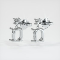 Platinum 950 Accent Stones Earring Setting Image