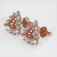 14K Rose Gold Halo Earring Setting Video