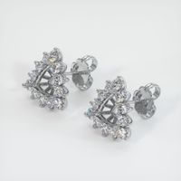 18K White Gold Halo Earring Setting Video