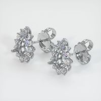18K White Gold Halo Earring Setting Video