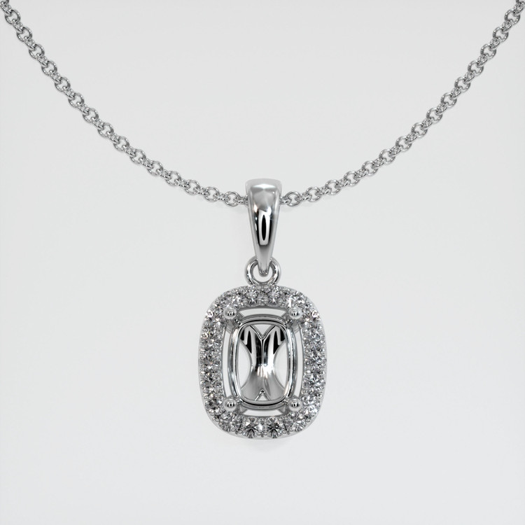 Platinum 950 Pave Pendant Setting