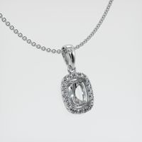 Platinum 950 Pave Pendant Setting Image