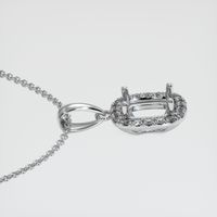 Platinum 950 Pave Pendant Setting Image
