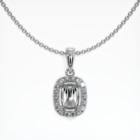 10K White Gold Pave Pendant Setting Video