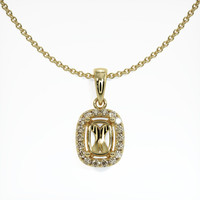 10K Yellow Gold Pave Pendant Setting Video