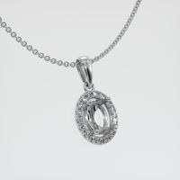 Platinum 950 Pave Pendant Setting Image