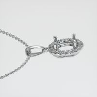 Platinum 950 Pave Pendant Setting Image