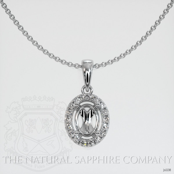  Emerald Pendant 1.09 Ct. 18K White Gold