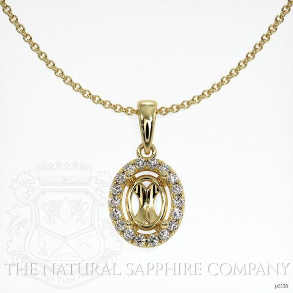  Emerald Pendant 1.00 Ct. 18K Yellow Gold
