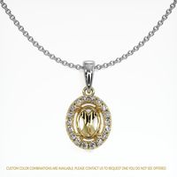 18K Yellow & White Pave Pendant Setting Video