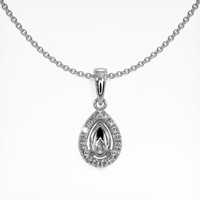 18K White Gold Pave Pendant Setting Video