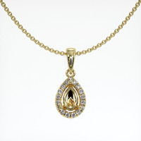 10K Yellow Gold Pave Pendant Setting Video
