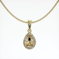 14K Yellow Gold Pave Pendant Setting Video