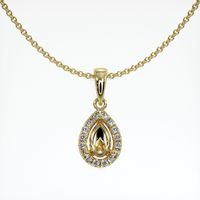 18K Yellow Gold Pave Pendant Setting Video