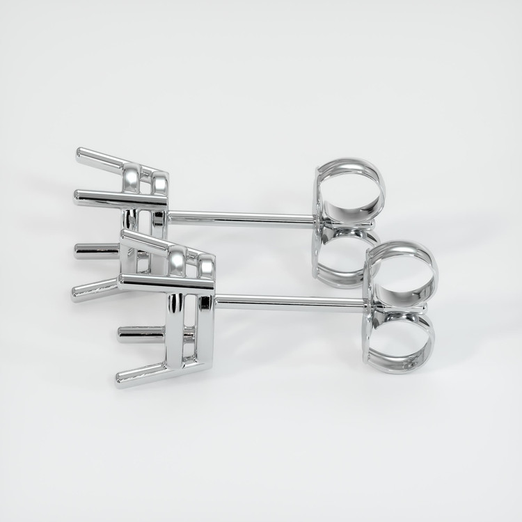 14K White Gold Studs Earring Setting