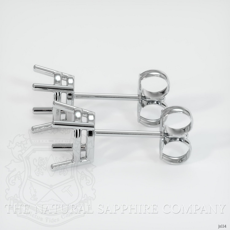 18K White Gold Studs Earring Setting