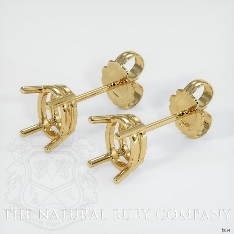 14K Yellow Gold Studs Earring Setting