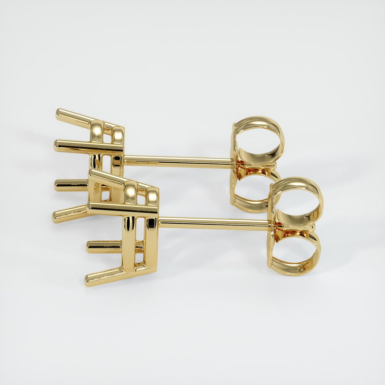 14K Yellow Gold Studs Earring Setting