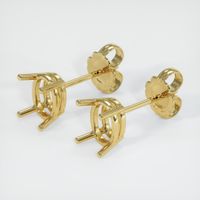18K Yellow Gold Studs Earring Setting Video