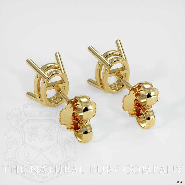 18K Yellow Gold Studs Earring Setting