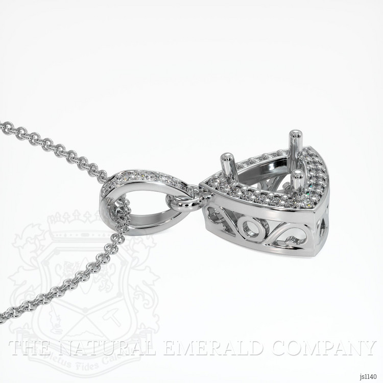 Platinum 950 Antique Style Pendant Setting