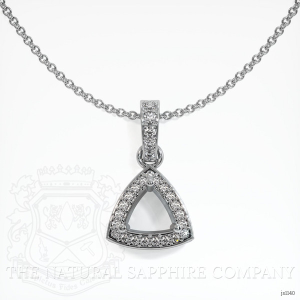  Emerald Pendant 2.32 Ct. 18K White Gold