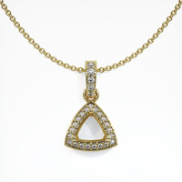 14K Yellow Gold Antique Style Pendant Setting Video