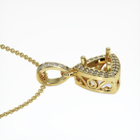 14K Yellow Gold Antique Style Pendant Setting Image