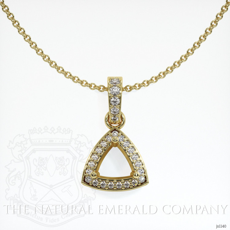  Emerald Pendant 1.53 Ct., 18K Yellow Gold