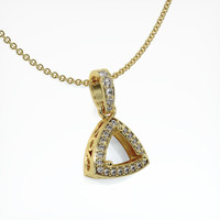 18K Yellow Gold Antique Style Pendant Setting Image
