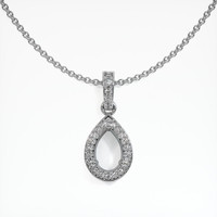 18K White Gold Antique Style Pendant Setting Video