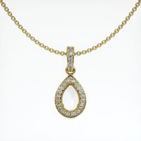 14K Yellow Gold Antique Style Pendant Setting Video