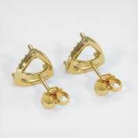 18K Yellow Gold Pave Earring Setting Image