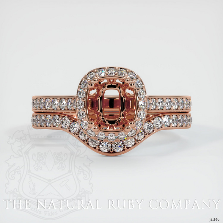 14K Rose Gold Antique Style Ring Setting