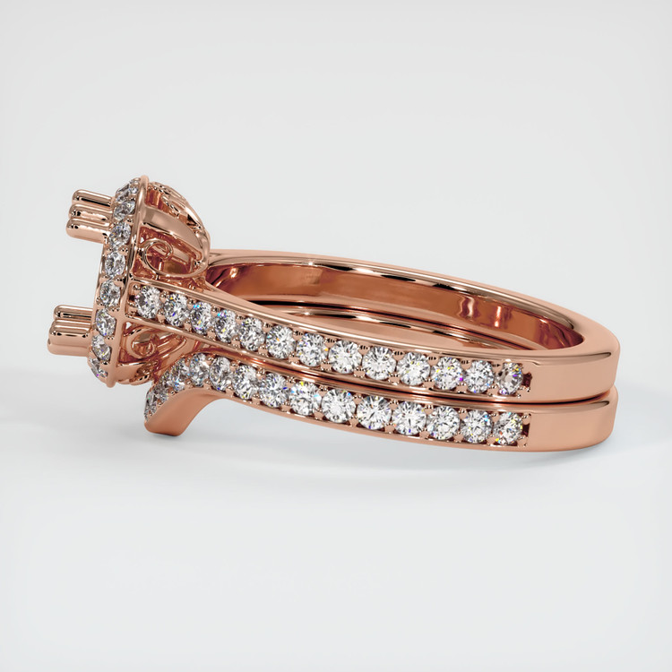 14K Rose Gold Antique Style Ring Setting