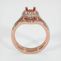 14K Rose Gold Antique Style Ring Setting Image