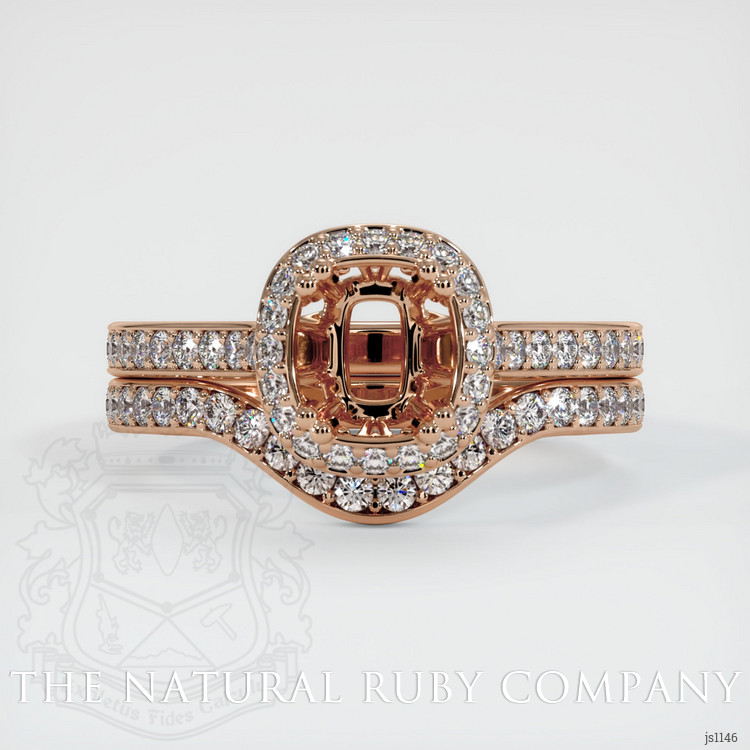 18K Rose Gold Antique Style Ring Setting