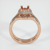 18K Rose Gold Antique Style Ring Setting Image