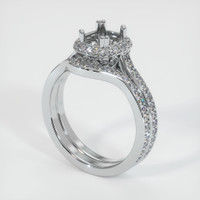 10K White Gold Antique Style Ring Setting Video