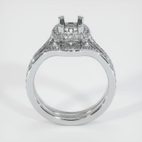 10K White Gold Antique Style Ring Setting Image