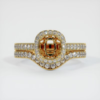 10K Yellow Gold Antique Style Ring Setting Image