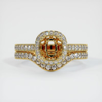 18K Yellow Gold Antique Style Ring Setting Image